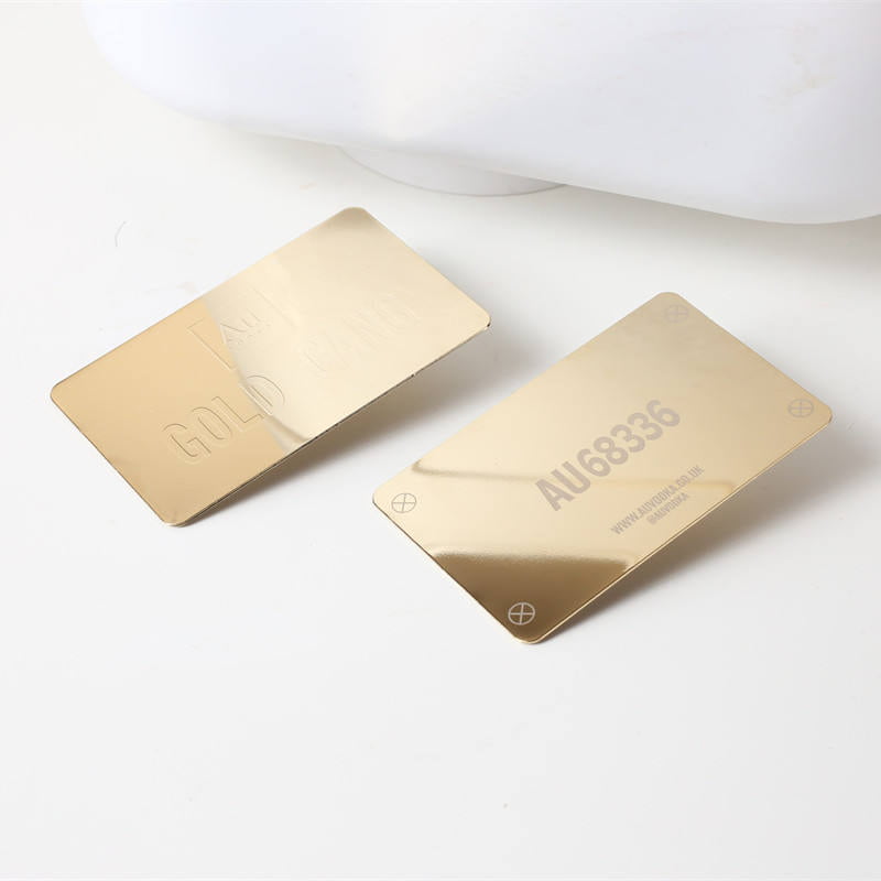 Mirror metal card