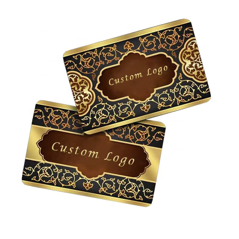 Metal Card with brand logo